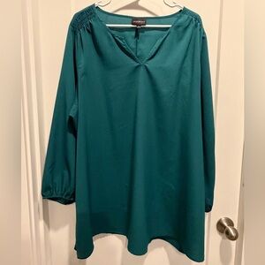 Lane Bryant Deep Teal Blouse